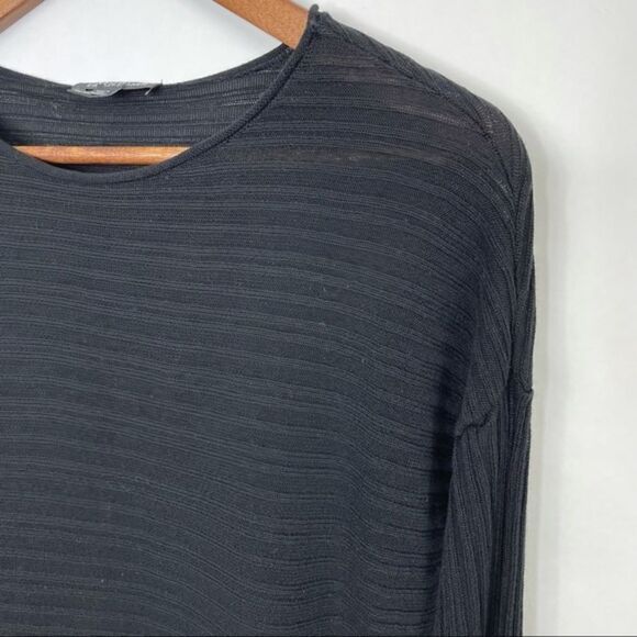 Eileen Fisher Asymmetrical Ribbed Tencel Pullover Sweater Size Small Petite - Picture 11 of 13